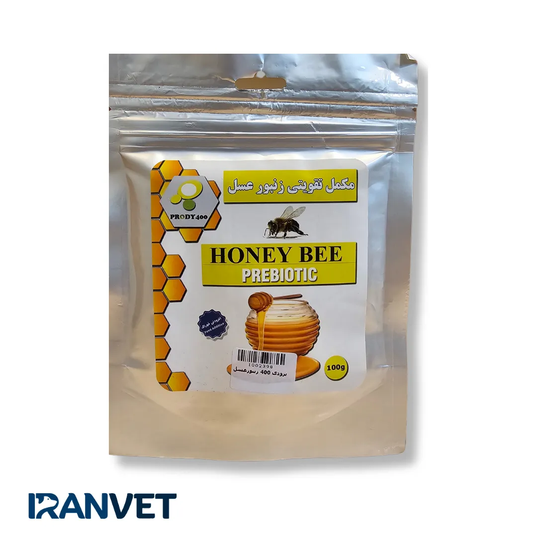 مکمل تقویتی و پری بیوتیک زنبور عسل پرودی 400 وزن 80 گرم