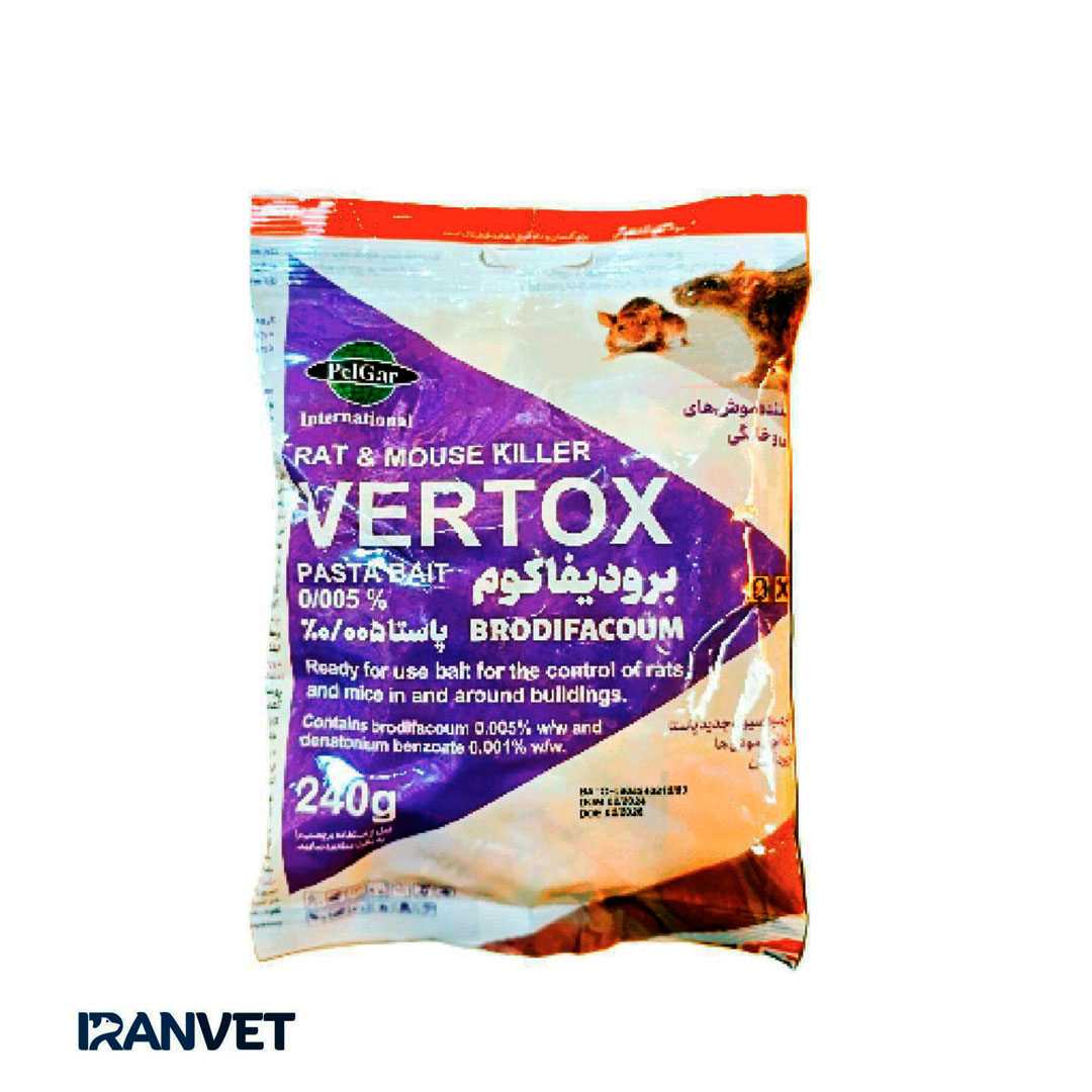 موش کش پاستا انگلیسی 240 گرمی VERTOX